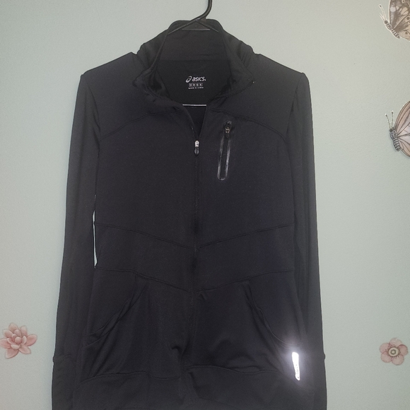 Asics Black Womens Activewear Jacket Size M - Picture 1 of 4